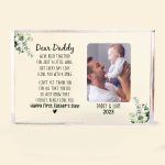 Dear Daddy We've Been Together For Just A Little While - Personalized Rectangle Acrylic Photo Plaque