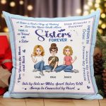 Sisters Forever - Personalized Pillow (Insert Included) - Image 2