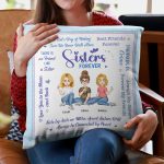 Sisters Forever - Personalized Pillow (Insert Included) - Image 4