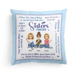 Sisters Forever - Personalized Pillow (Insert Included) - Image 5