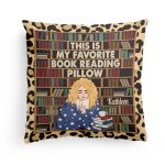 This Is My Favorite Book Reading Pillow - Personalized Pillow (Insert Included) - Birthday, Loving Gift For Book Lovers
