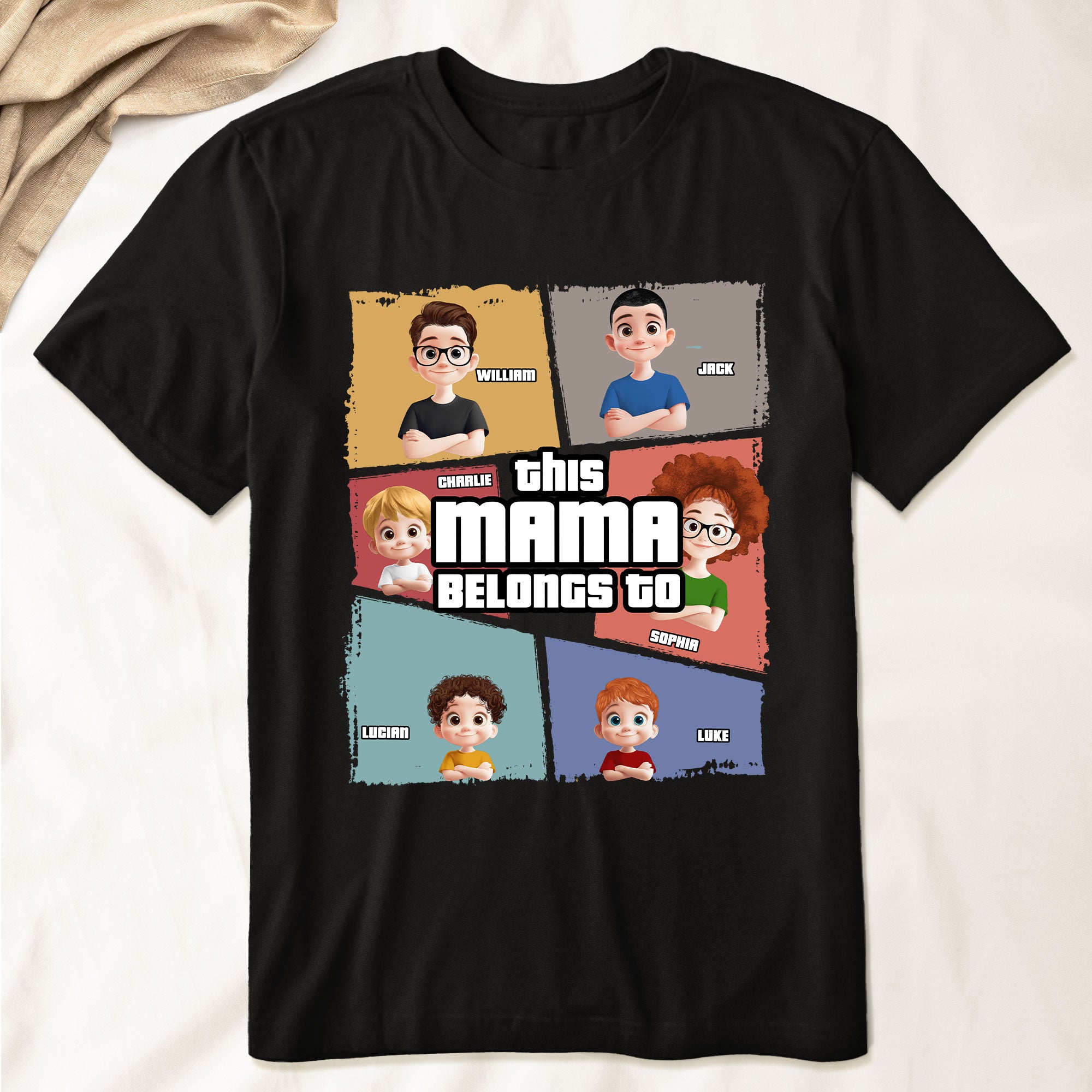 This-Mama-Belongs-To-Personalized-Shirt_1.jpg This Mama Belongs To - PersonalizedOne Size Shirt - Image 1