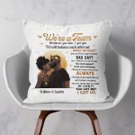 We're A Team I Got Us Black African Couple - Personalized Pillow (Insert Included) - Image 2