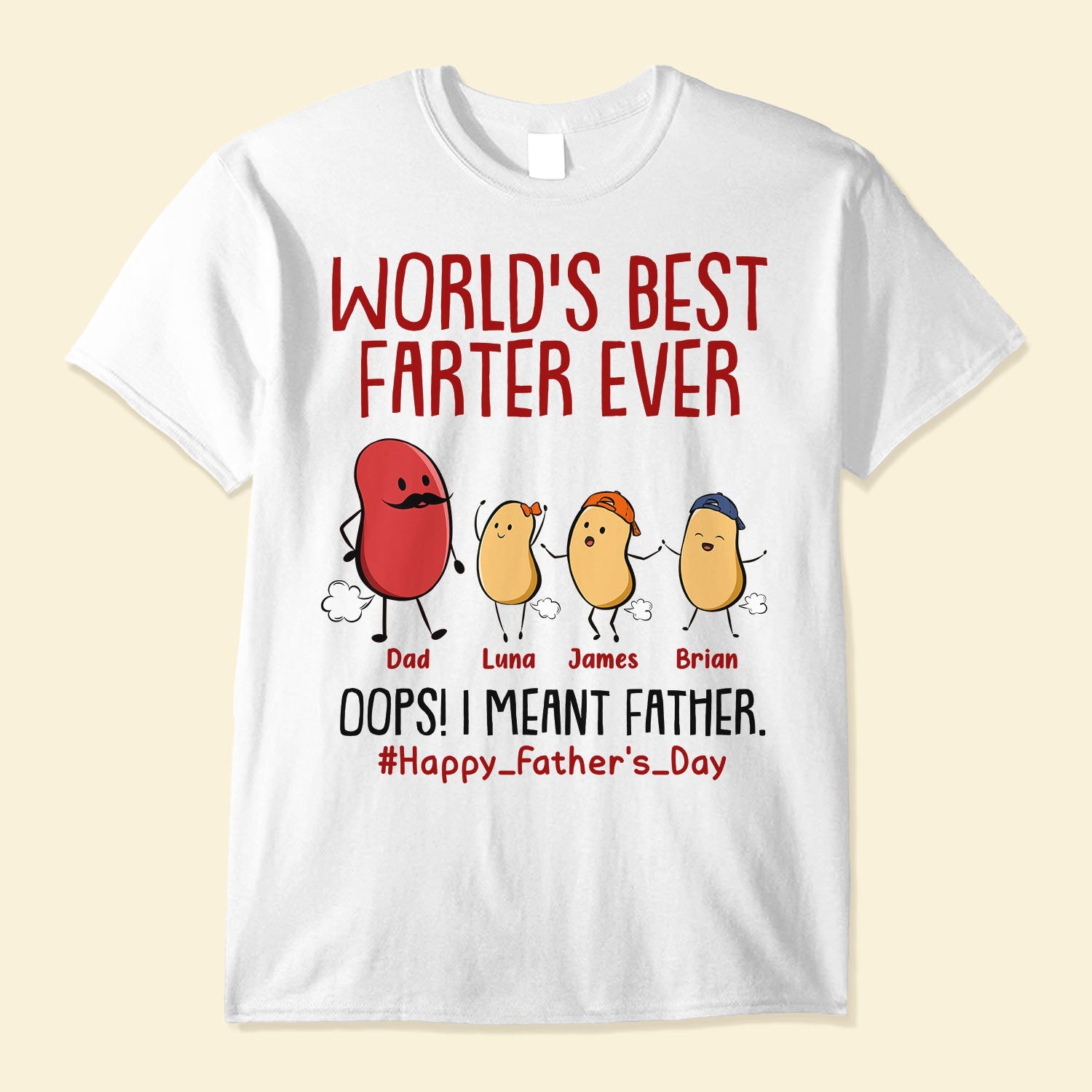 World_s-Best-Farter-Ever-I-Mean-Father-Funny-Personalized-Shirt_1.jpg World's Best Farter Ever I Mean Father Funny - PersonalizedOne Size Shirt Father's Day - Image 1