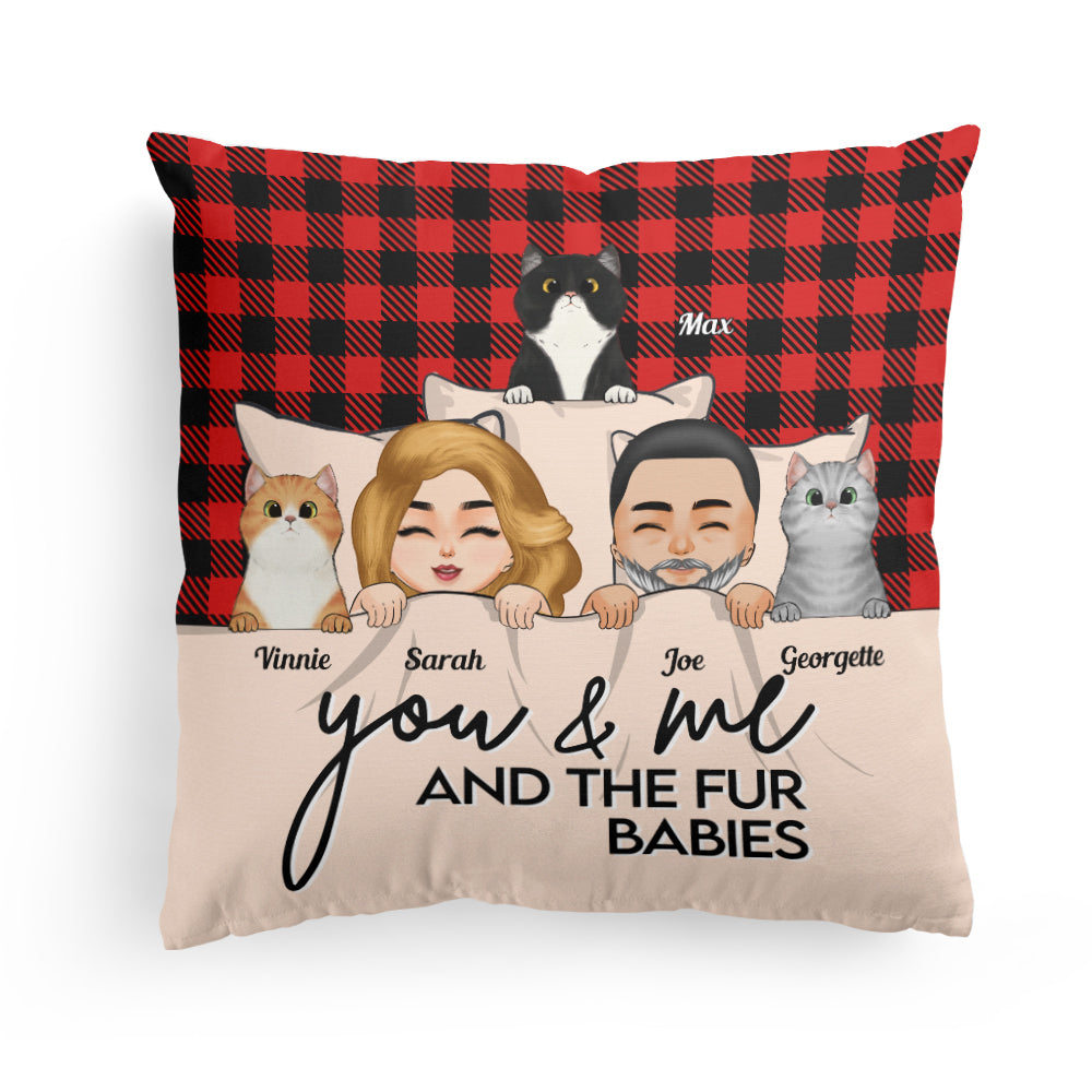 You-And-Me-_-The-Fur-Babies-Personalized-Pillow-Birthday-Valentines-Day-Anniversary-Gift-For-Dog-_-Cat-Lover-Couples-Husband-_-Wife_3.jpg You And Me & The Fur Babies - Personalized Pillow (Insert Included) - Image 1