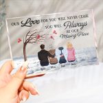 You Will Always Be Our Missing Piece - Personalized Rectangle Acrylic Plaque - Image 2